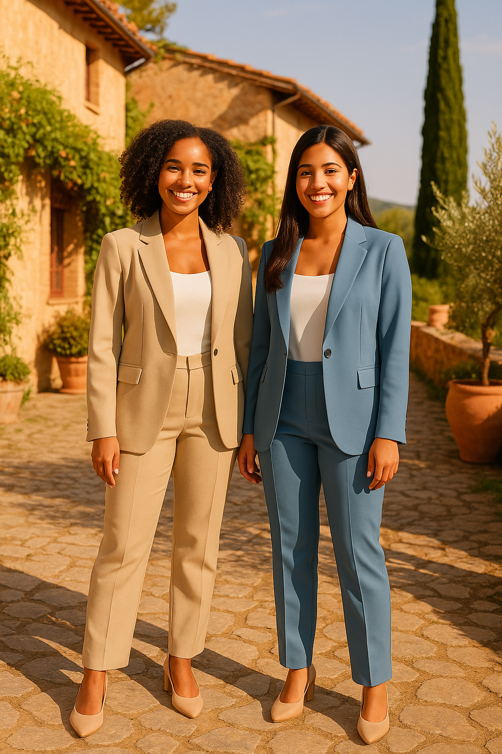 WILHELM | Damen Operah Zweiteiler mit Blazer und Hose für Büro & Hochzeit