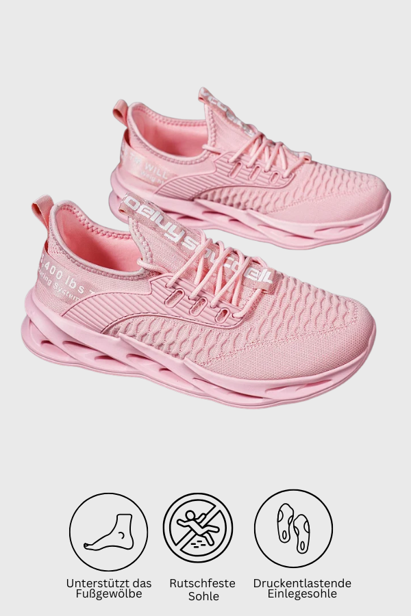 Damen Sneaker atmungsaktiv rutschfest leicht gepolstert bequem