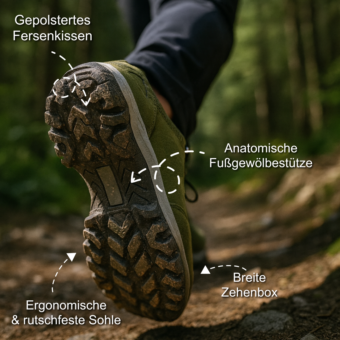 Orthopädische Wanderschuhe + GRATIS Einlegesohlen
