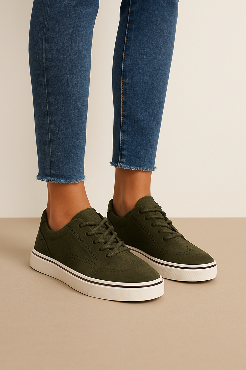WILHELM | Damen Sneaker zum Schnüren mit flacher Sohle für Sommer & Freizeit