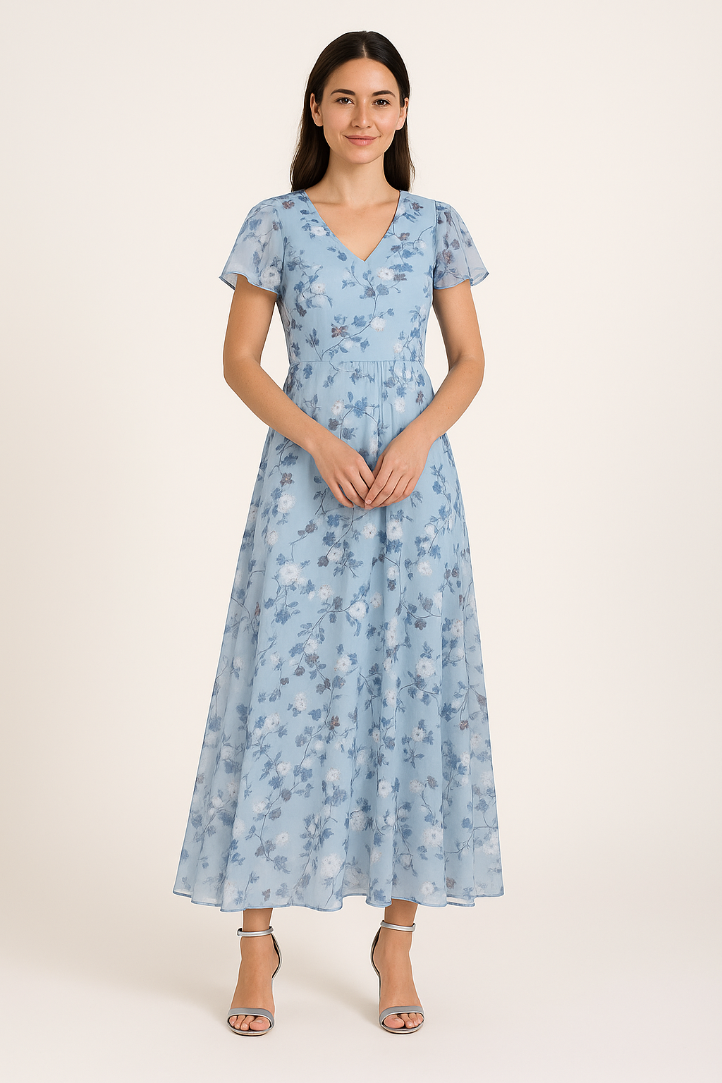 WILHELM | Atmungsaktives Damen Midikleid elegant für Sommer