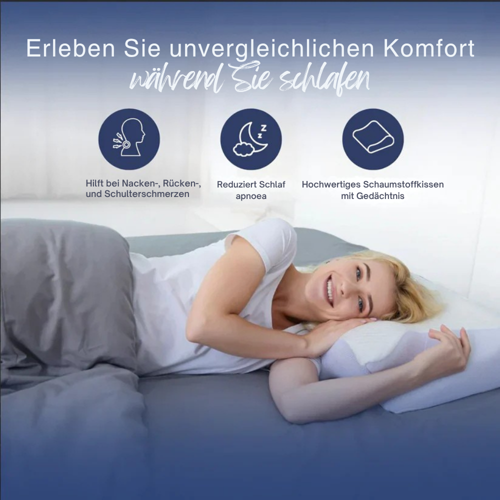 ErgoPillow™ | Ergonomische Stütze für die ganze Nacht