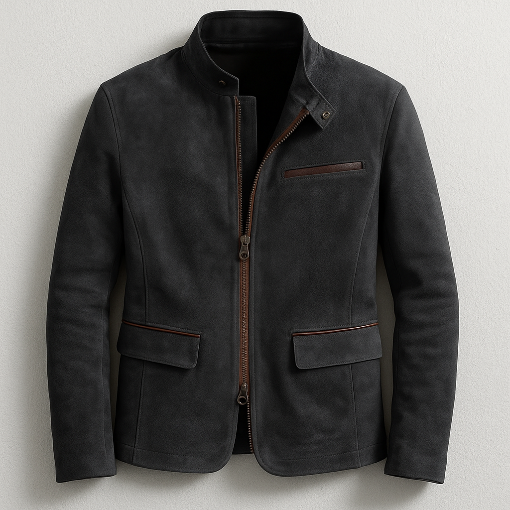 Herren Jacke Vintage Smart Casual Regular Fit Langarm Herbst Winter