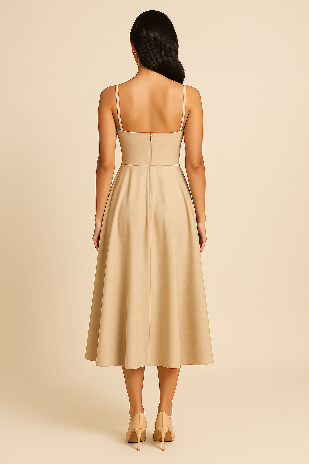 WILHELM | Damen Sommerkleid mit V-Ausschnitt luftig-leicht
