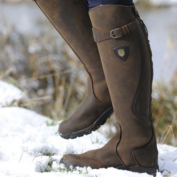 Damen Reitstiefel kniehoh wasserdicht rutschfest bequem verstellbar