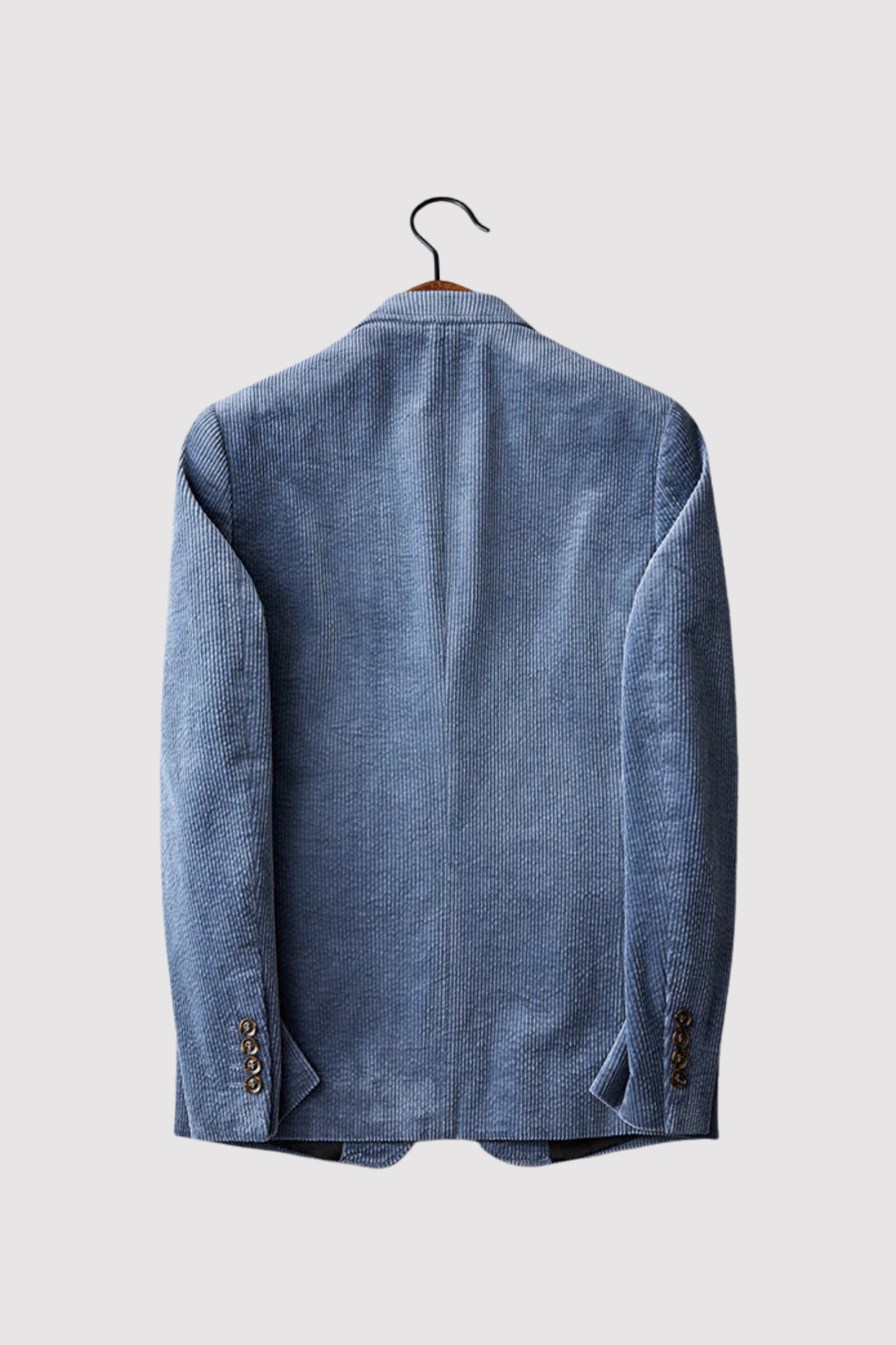 Herren Cordjacke Slim Fit Doppelreihig Elegant Klassisch Retro Übergangsjacke Casual Business Stil