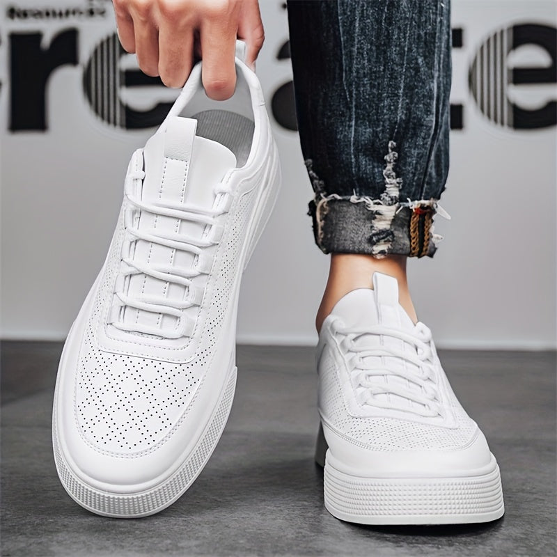 WILHELM | Herren Sneaker Porter in Lederoptik mit luftdurchlässiger Perforation