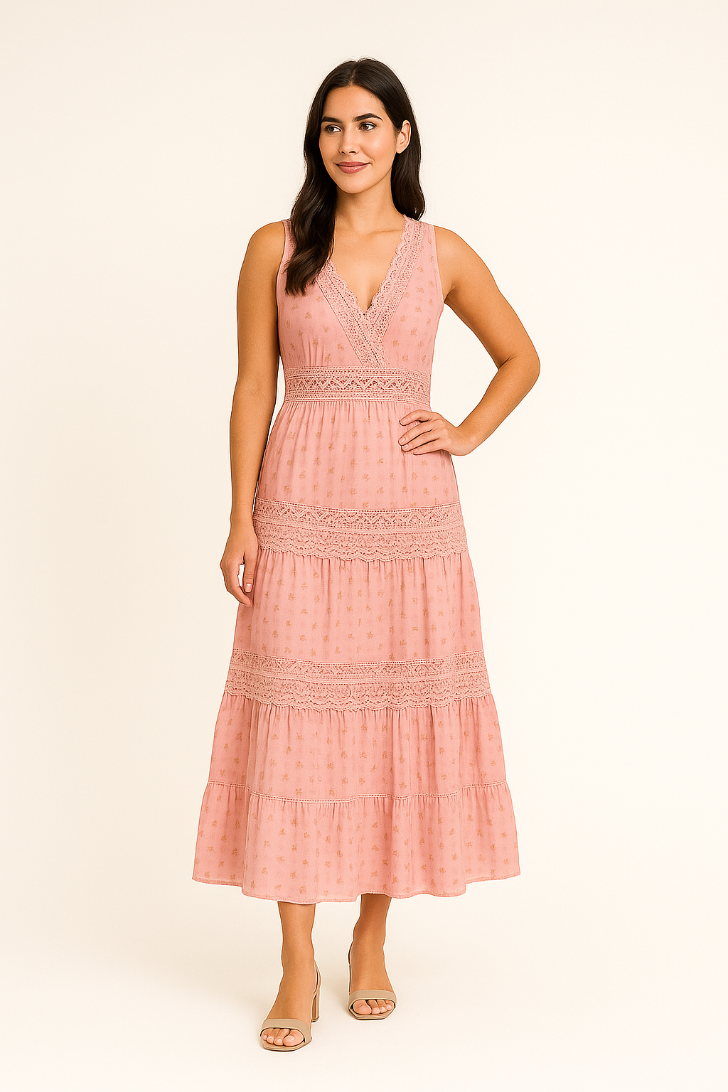 WILHELM | Festliches Damen Boho Maxikleid luftig & leicht