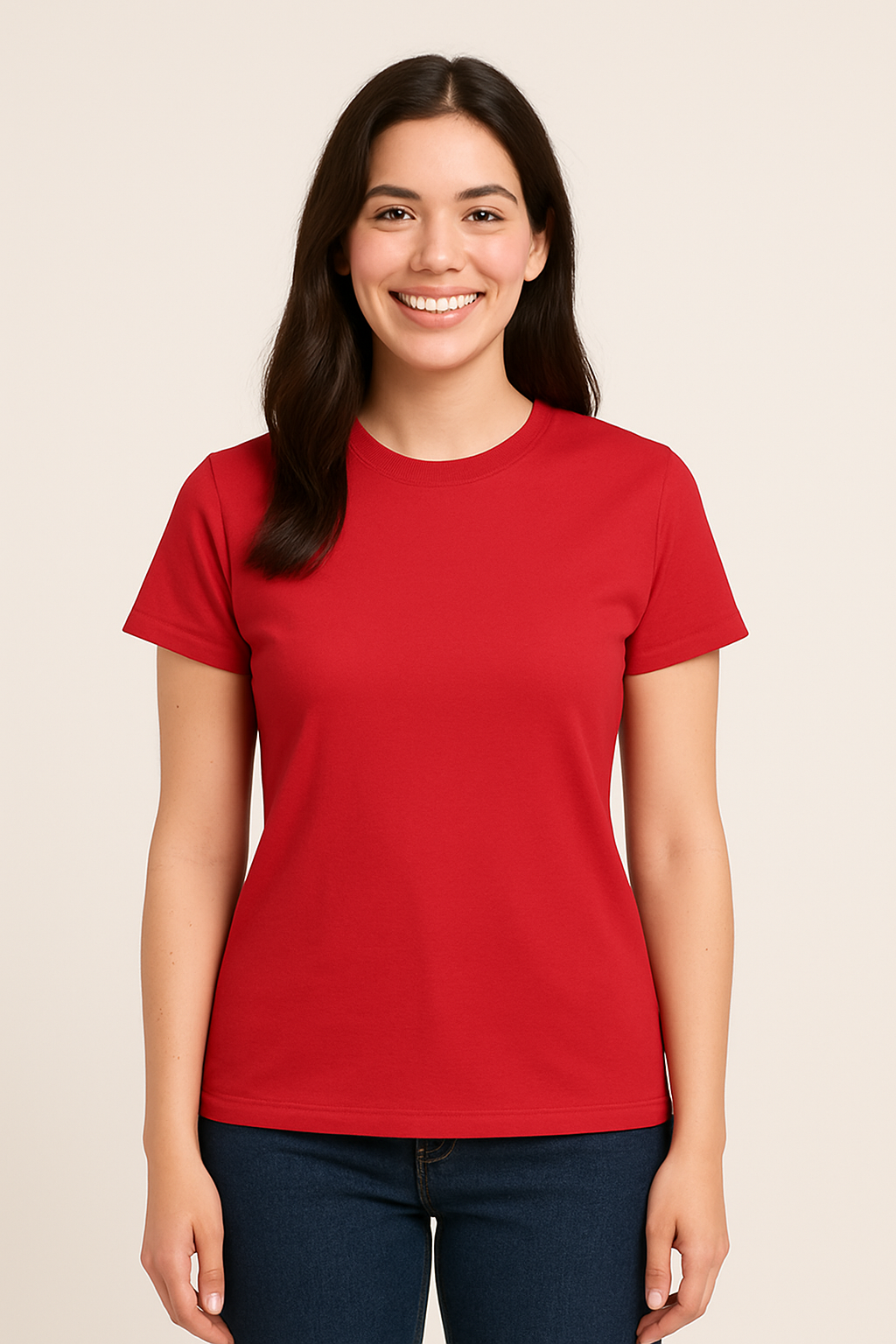 WILHELM | Damen T-Shirt Baumwolle mit klassischem Schnitt für Freizeit & Stil