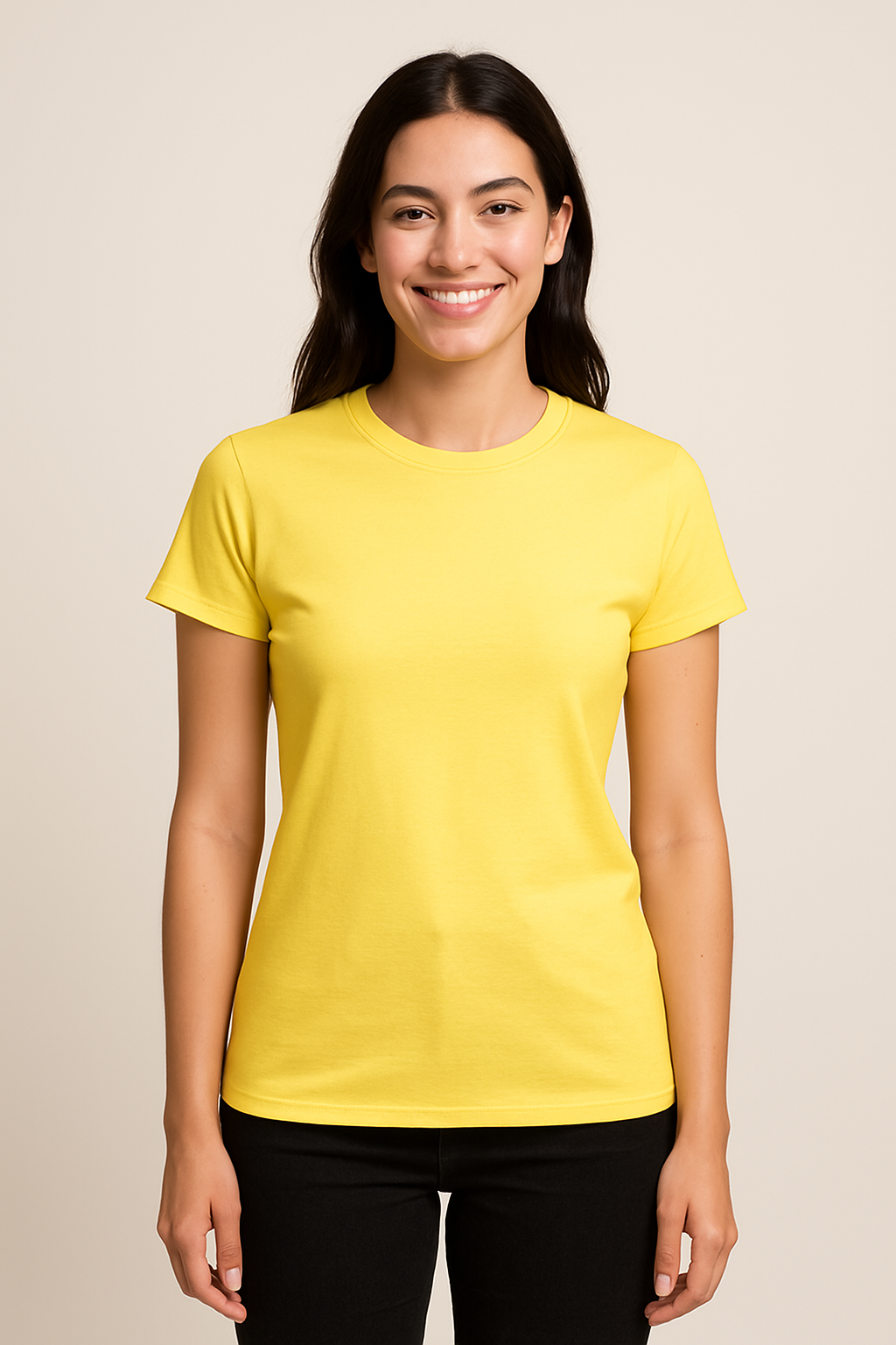 WILHELM | Damen T-Shirt Baumwolle mit klassischem Schnitt für Freizeit & Stil