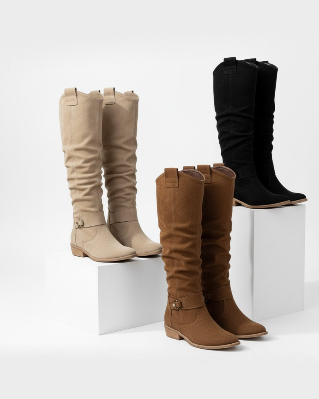 Damen Winterstiefel gefüttert rutschfest bequem warm vielseitig