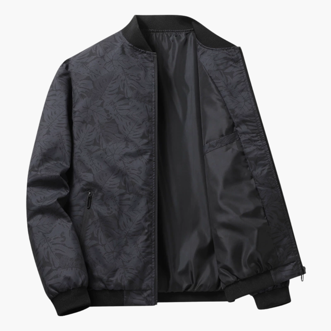 Herren Bomberjacke Slim Fit Klassisch Elegant Übergangsjacke Urban Casual Leicht