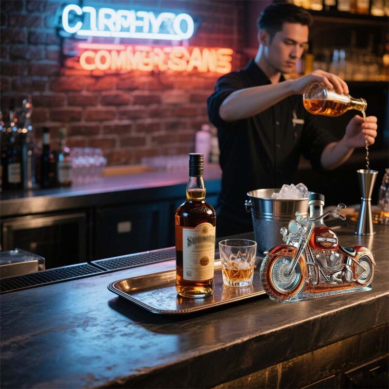 Whiskyflaschenglas solide dekorative elegante Form des Sammlers