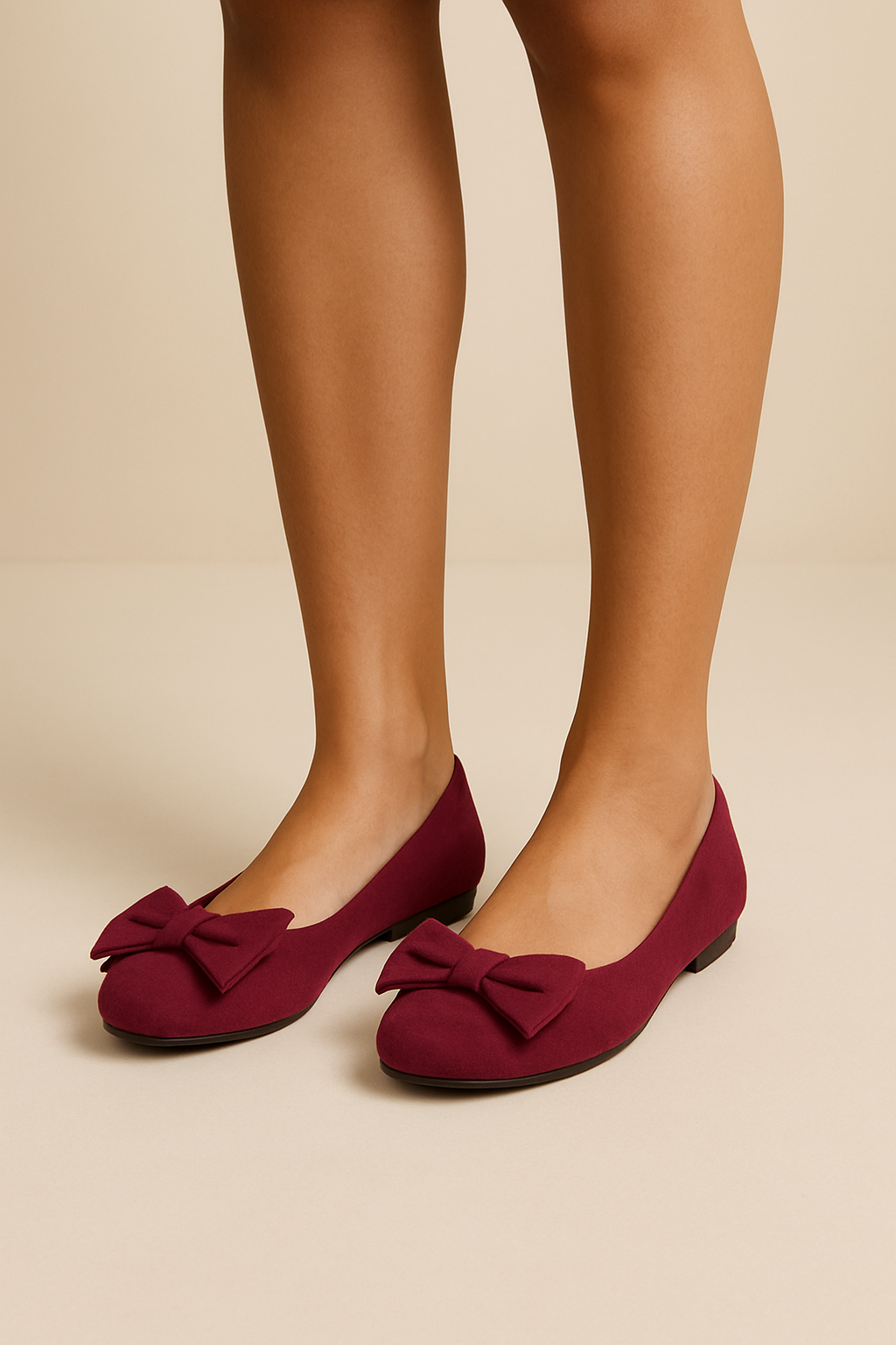 WILHELM | Damen Slipper mit Schleife und weicher Sohle für Freizeit & Ferien