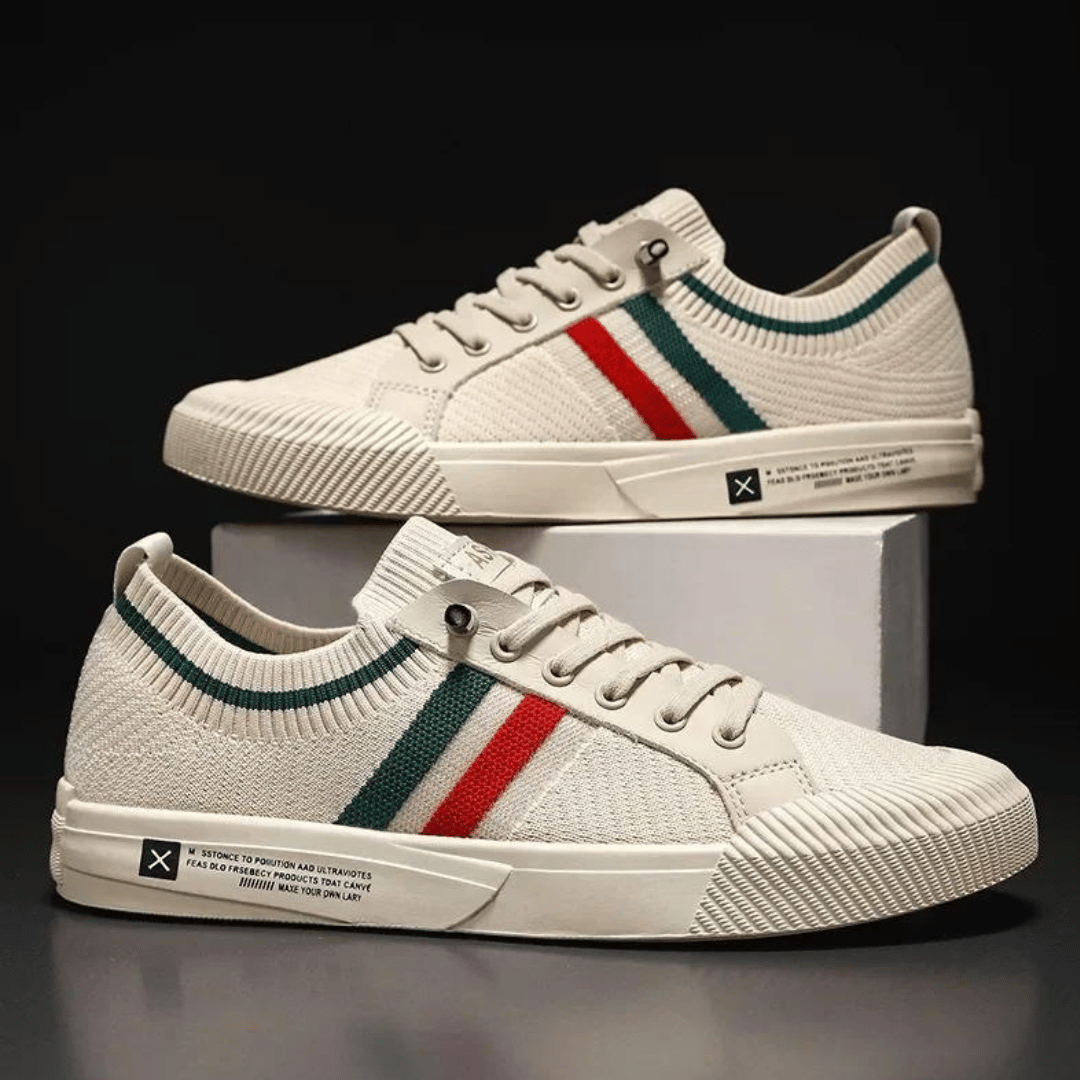 WILHELM | John Herren Sommer Schnürschuhe aus atmungsaktivem Strickmaterial