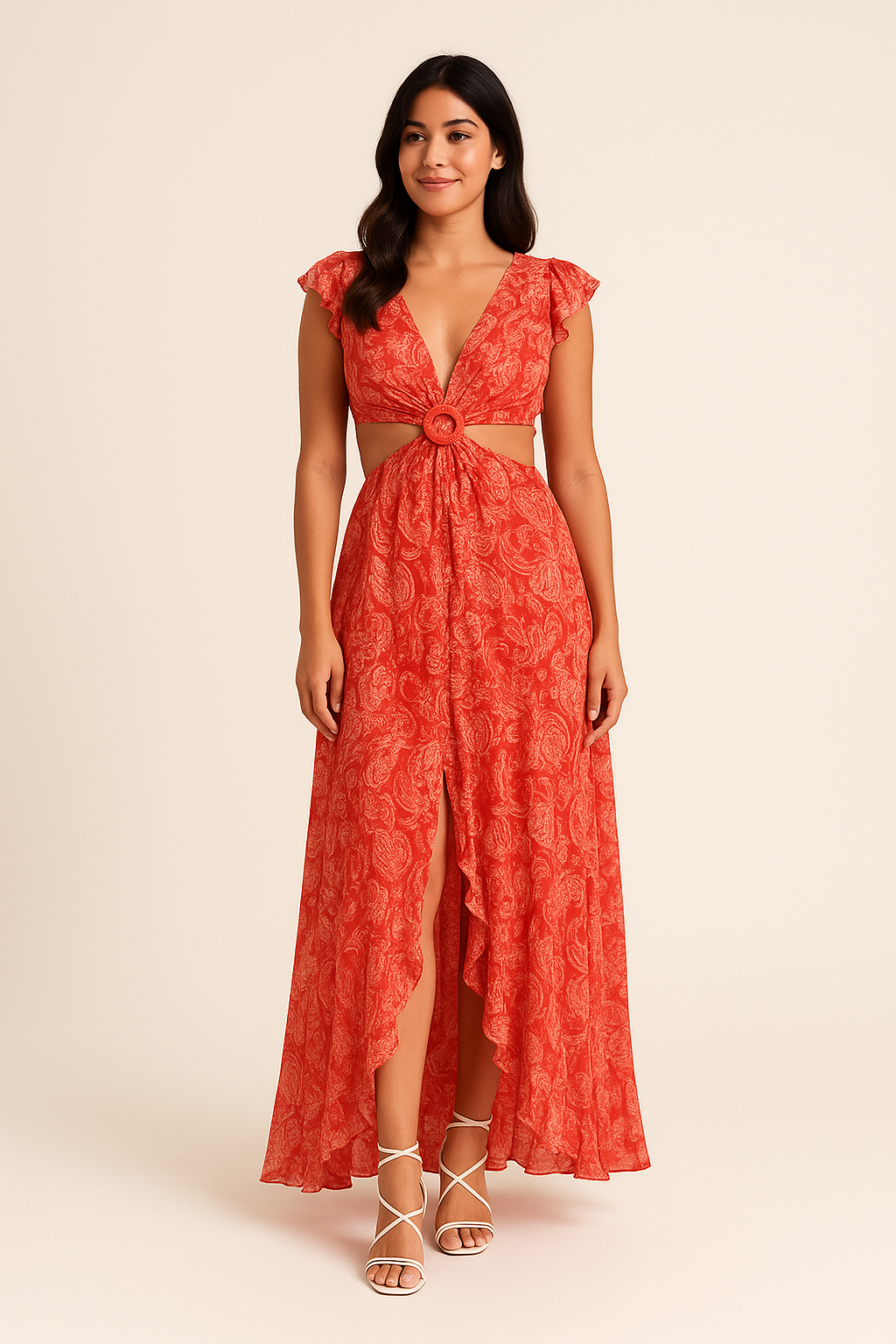 WILHELM | Damen Maxikleid mit Blumenprint - luftig & leicht