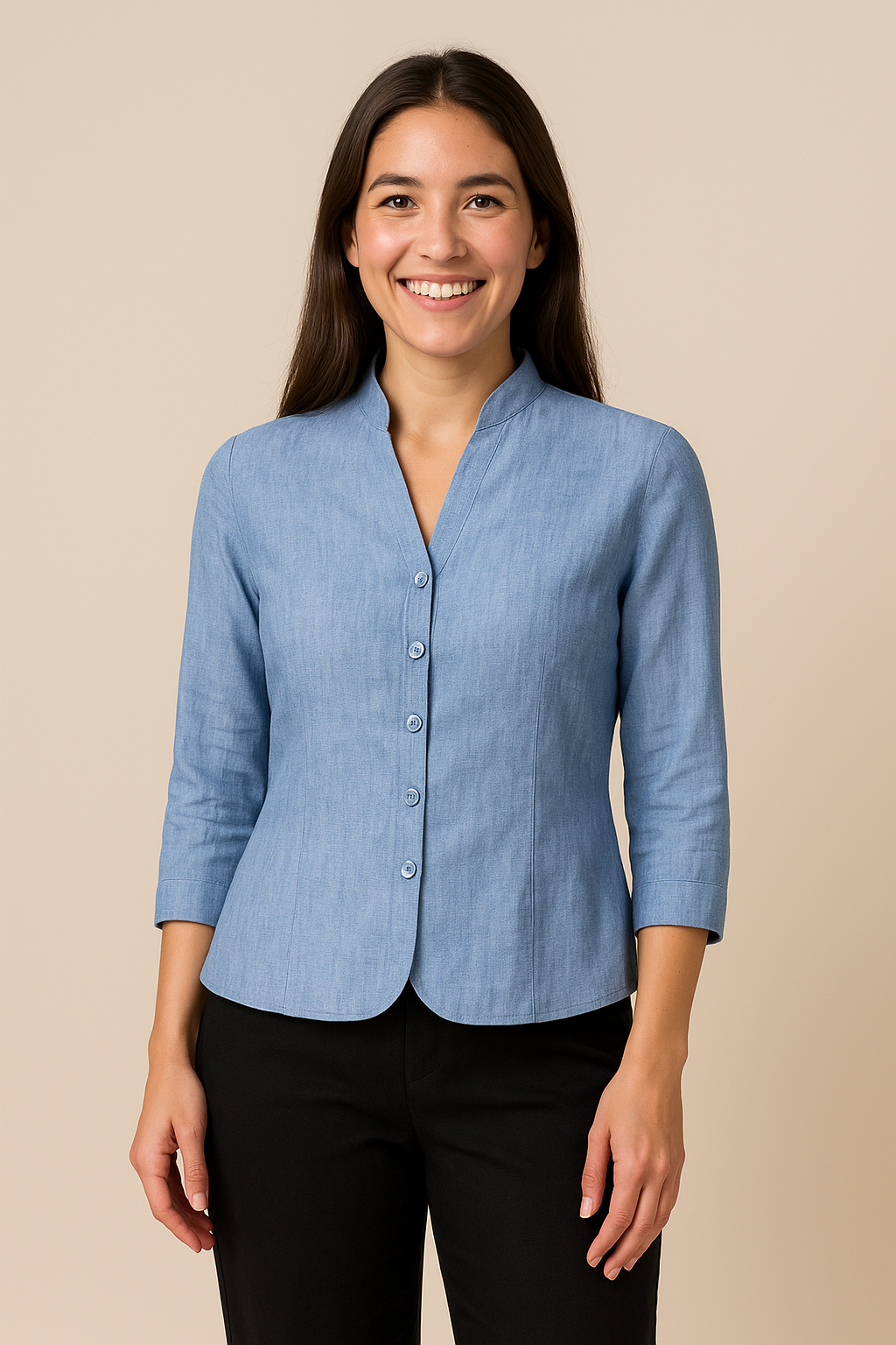 WILHELM | Damen Blazer in Leinenstil leicht und sommerlich für im Büro, Feste & Freizeit