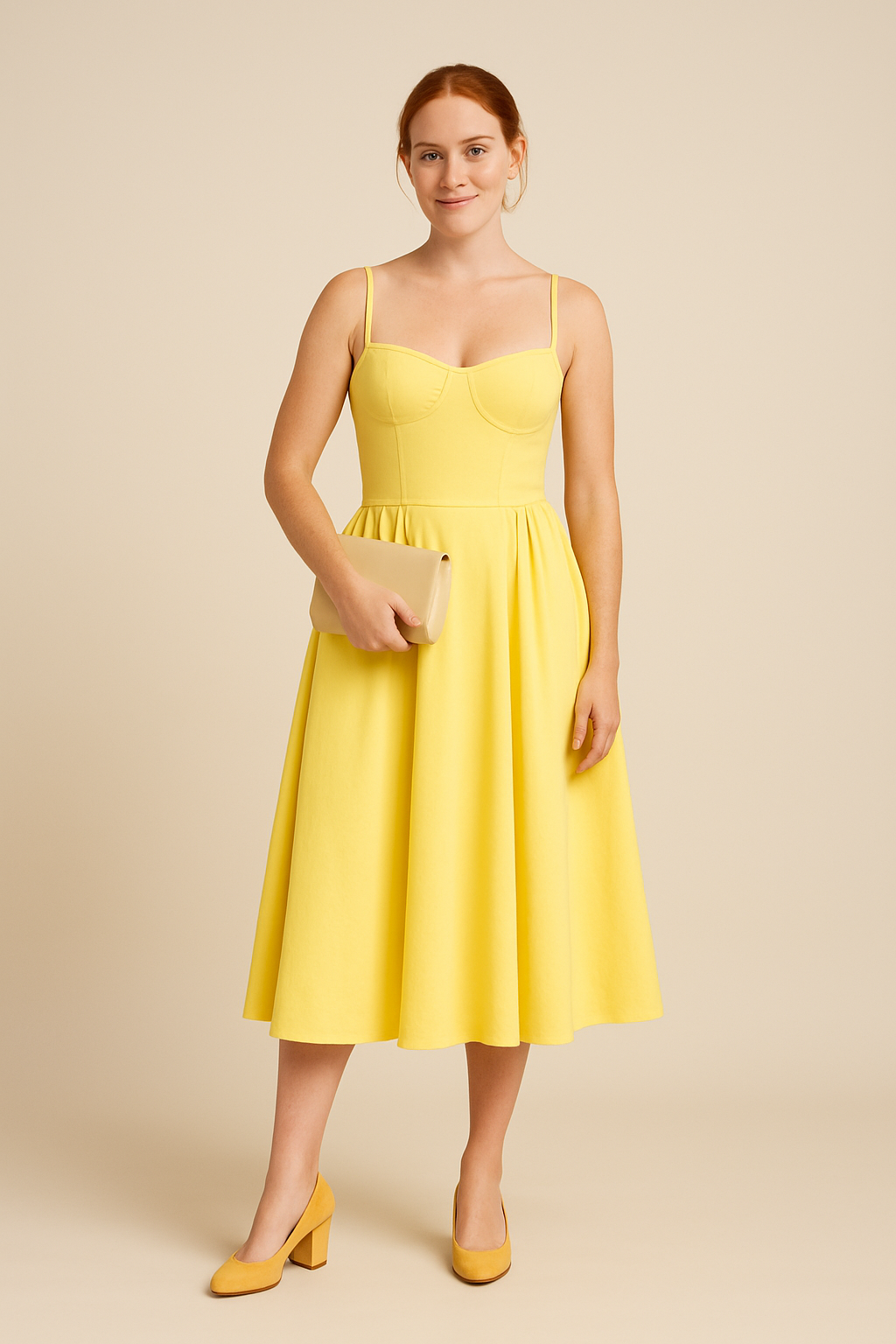 WILHELM | Damen Sommerkleid mit V-Ausschnitt luftig-leicht