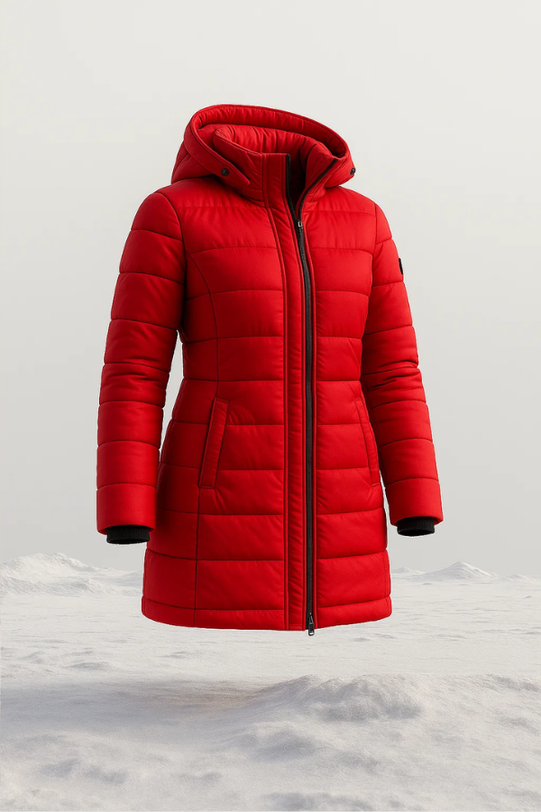 Damen Steppjacke Tailliert Leicht Hüftlang Winddicht Wasserabweisend Warm Casual
