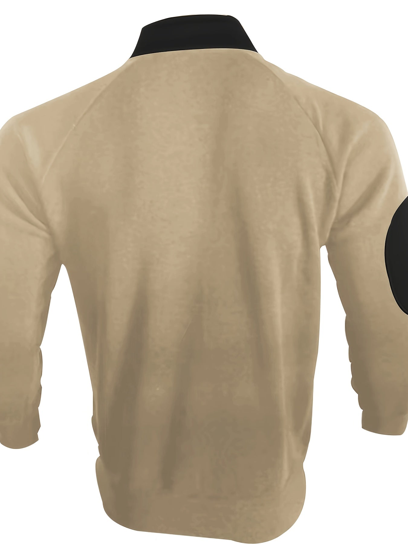 Herren Strickpullover Viertelreißverschluss Raglanärmel locker bequem atmungsaktiv