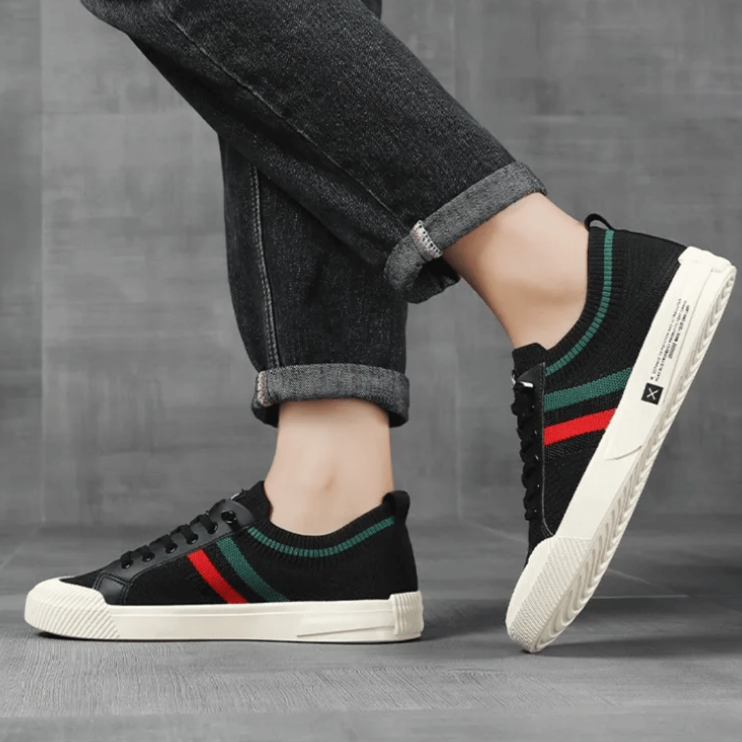 WILHELM | John Herren Sommer Schnürschuhe aus atmungsaktivem Strickmaterial