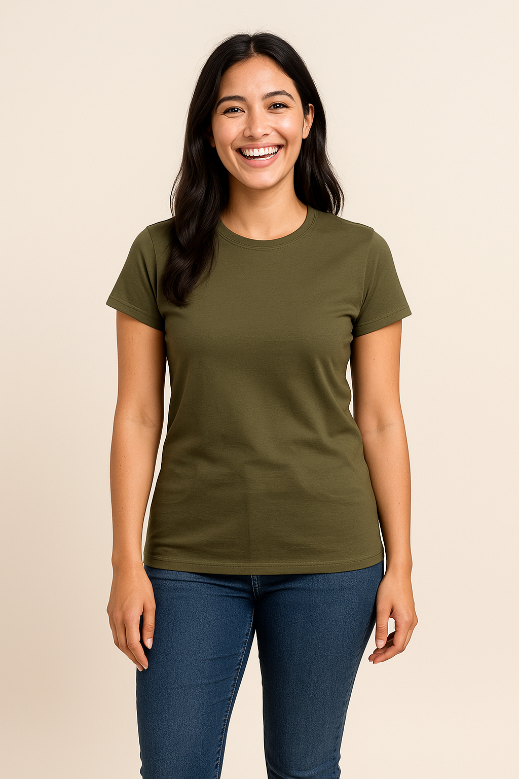 WILHELM | Damen T-Shirt Baumwolle mit klassischem Schnitt für Freizeit & Stil