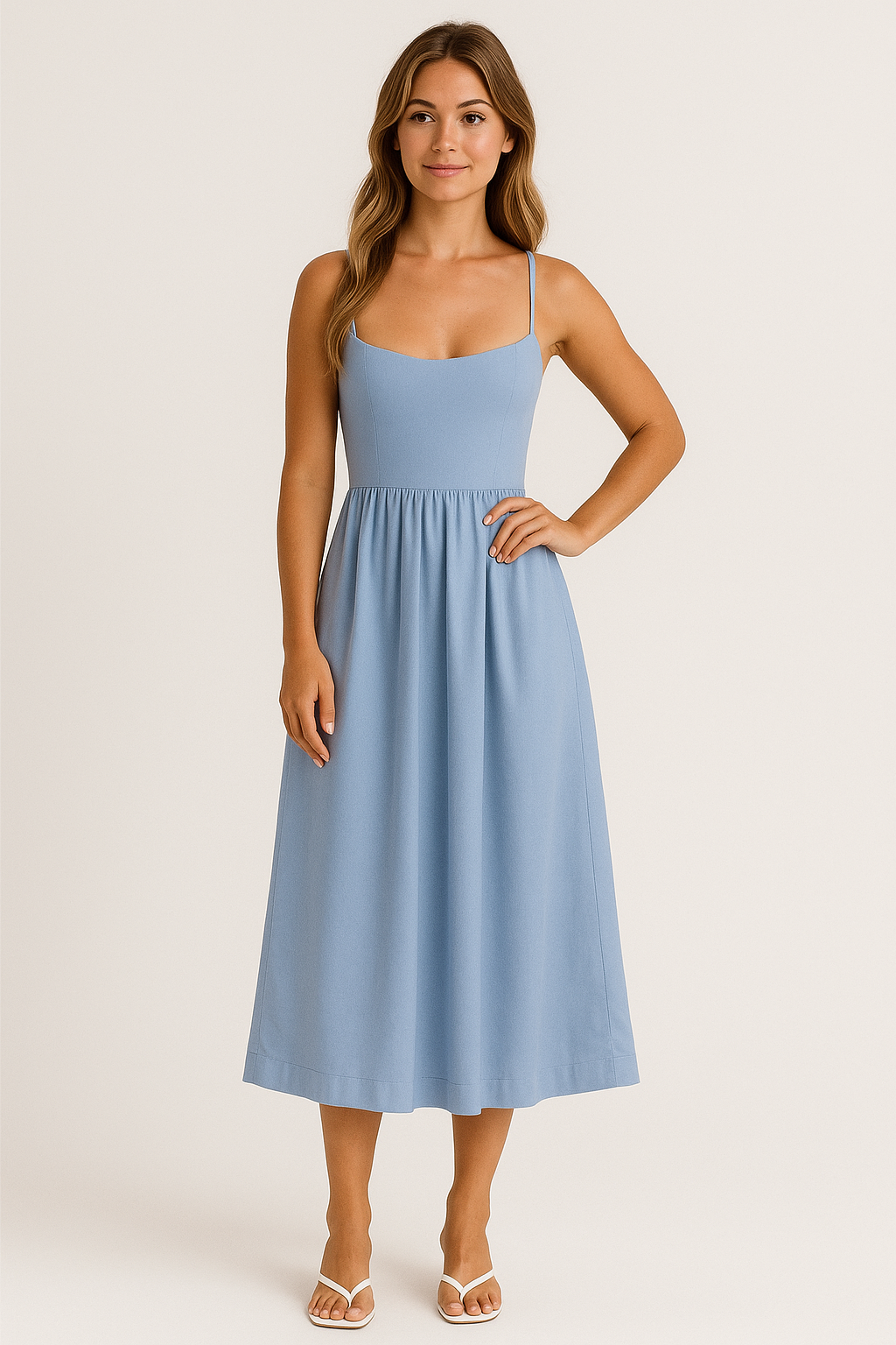 WILHELM | Atmungsaktives Damen A-Linien Midikleid
