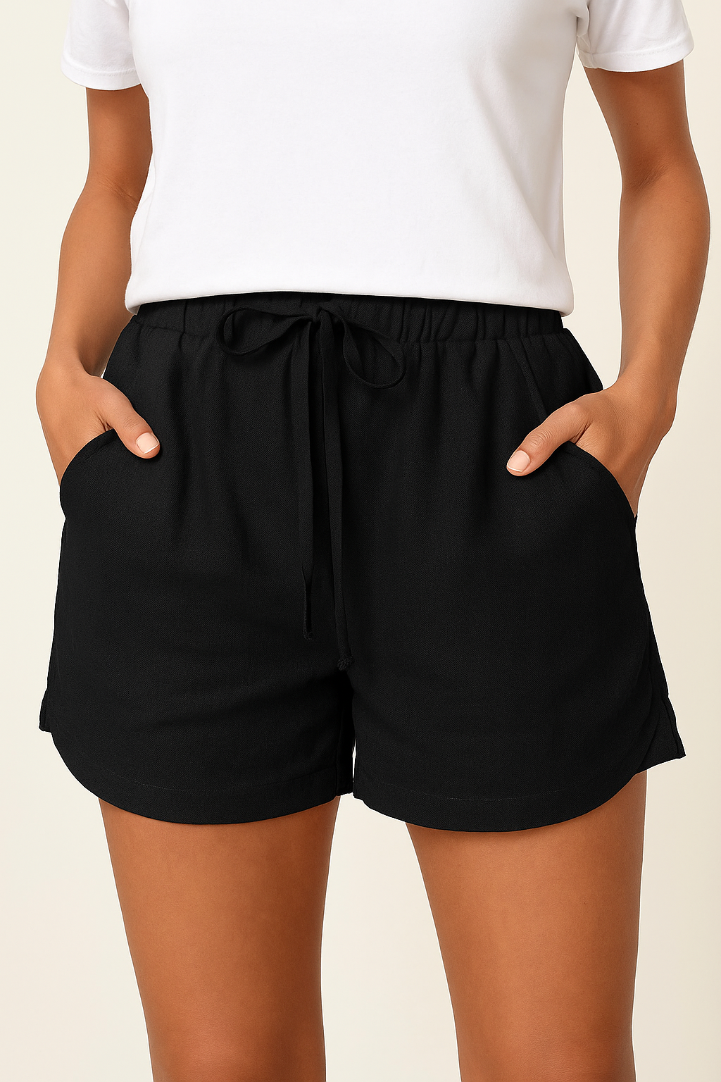 WILHELM | Damen Sommer-Shorts mit weitem Schnitt für Freizeit und Urlaub