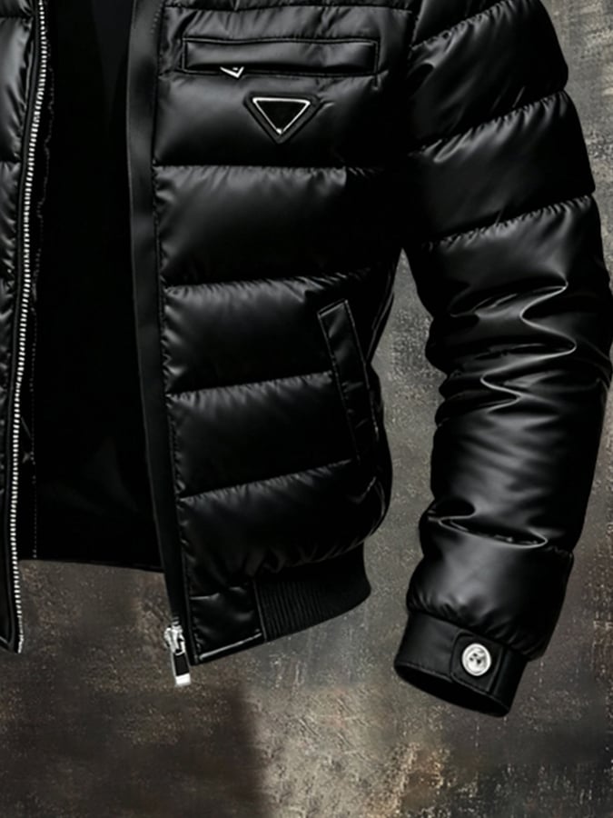 Herren Steppjacke im Vintage Look und leicht warmer, bequemer Regular Fit Everyday