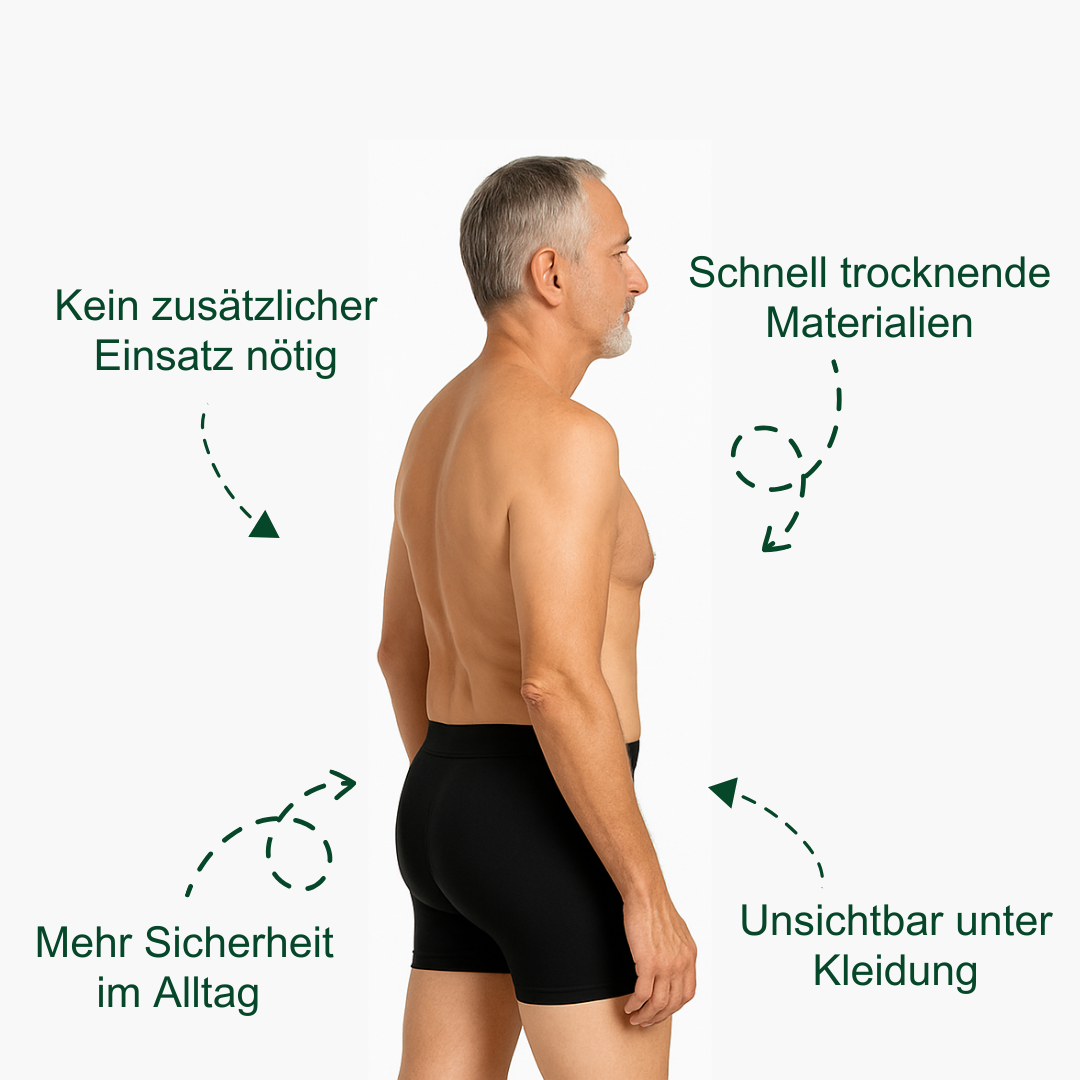 ManDry Inkontinenz-Boxershorts für Herren - 300ML Saugfähigkeit