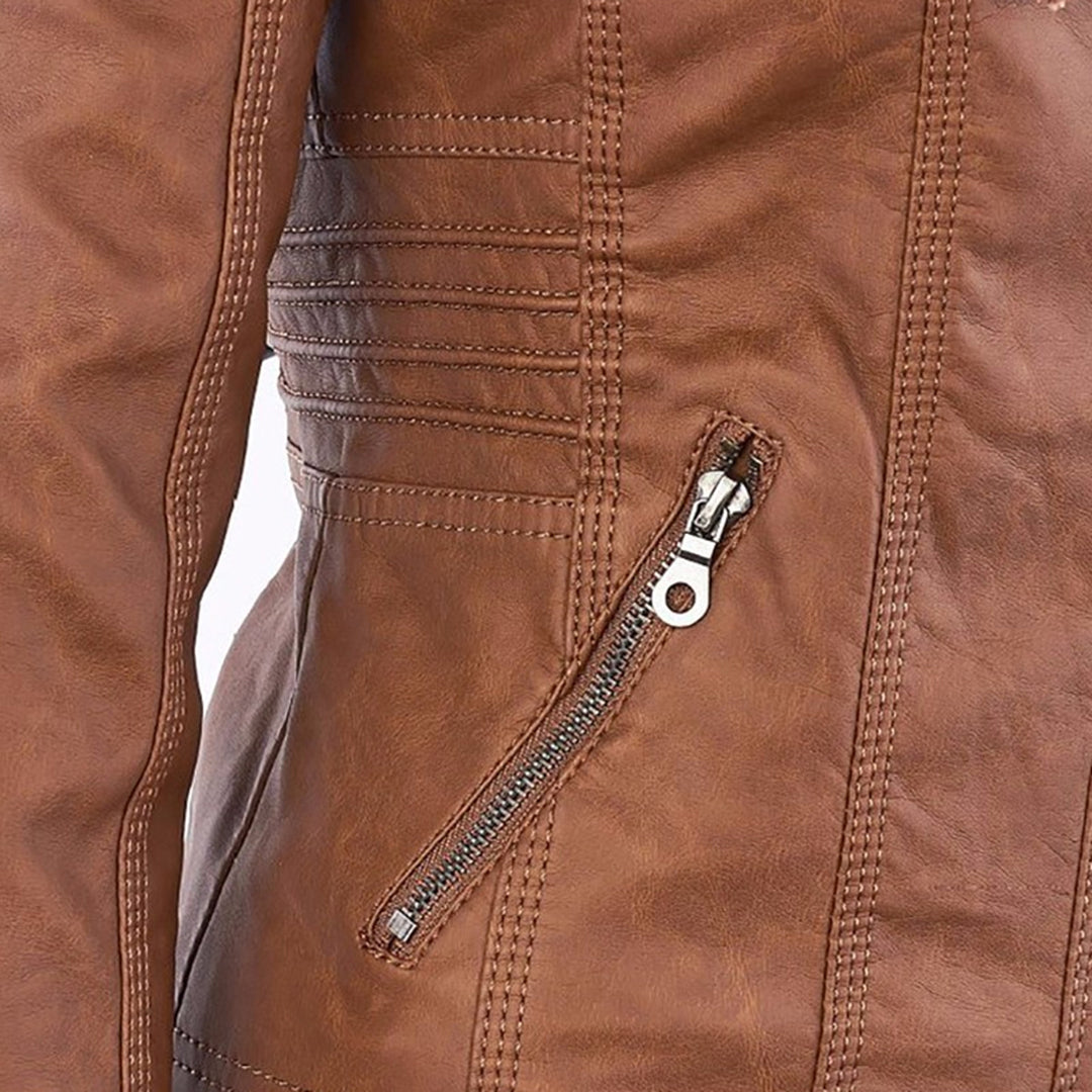 Herren Freizeitjacke Kapuze Reißverschlusstaschen tailliert gesteppte Details Regular Fit Übergangsjacke