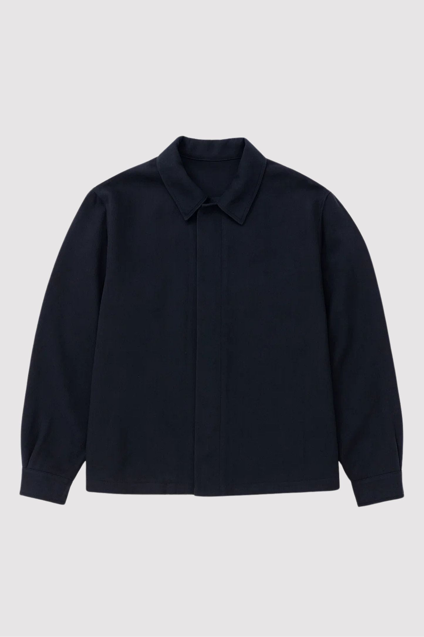 Herren Cordjacke blau Hemdkragen Knopfleiste Regular Fit gefüttert Übergangs Winterjacke