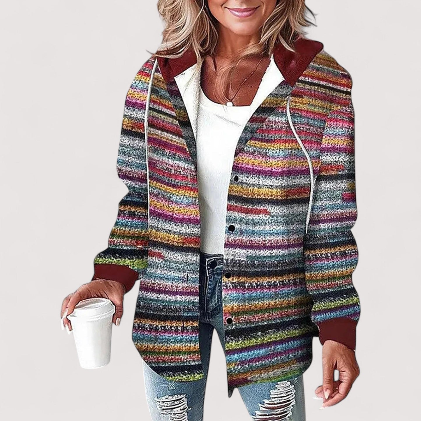 Damen Winterjacke Warm Winddicht Regular Fit Leicht Tailliert Übergangs- & Winterjacke Elegant