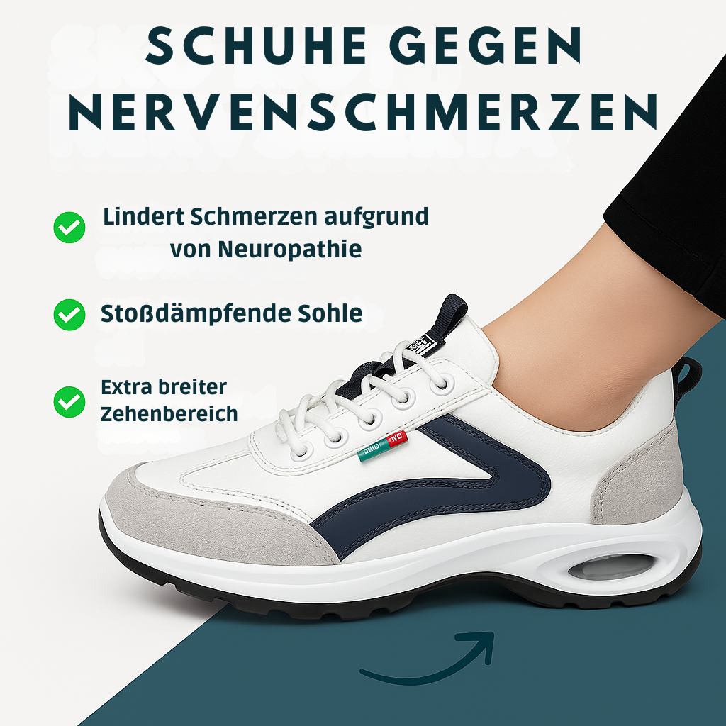 Unisex Sneakers orthopädisch breit rutschfest atmungsaktiv leicht bequem
