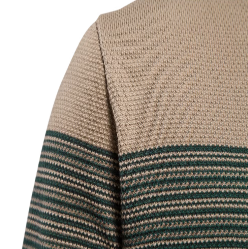 Herren Strickpullover Schmal gerippte Passform Langarm bequem vielseitig