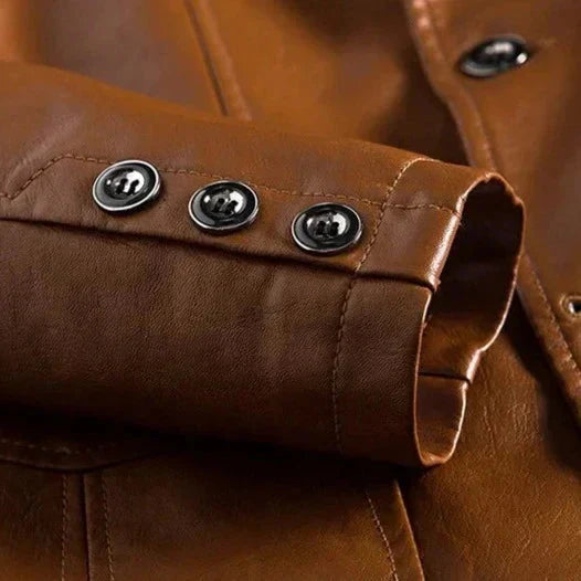 Herren Lederjacke Regular Fit Vintage Design Echtleder Klassisch Zeitlos Casual Elegant Alltag