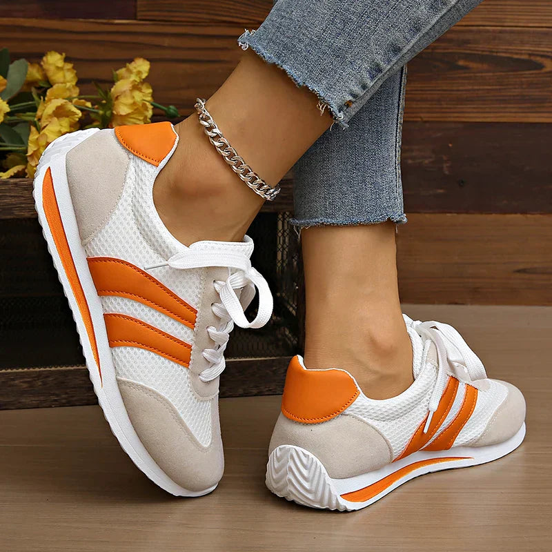 Herren Sneakers Mesh gestreift atmungsaktiv leicht stoßdämpfend bequem