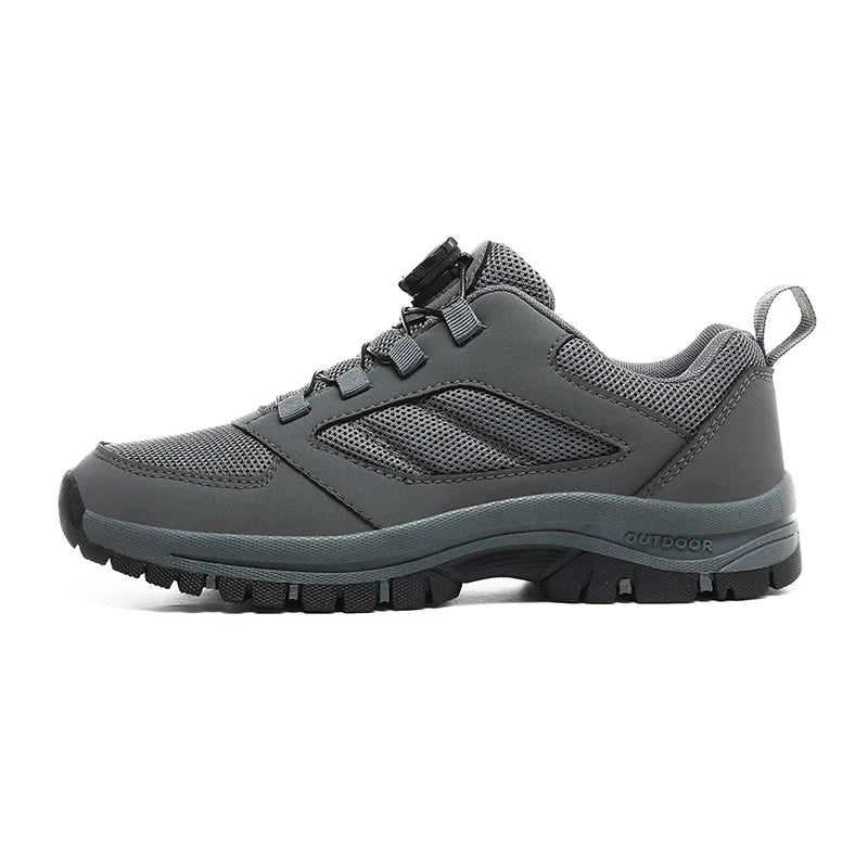 Herren Outdoor Wanderschuhe mit Drehverschluss, rutschfest, bequeme Trekking Schuhe