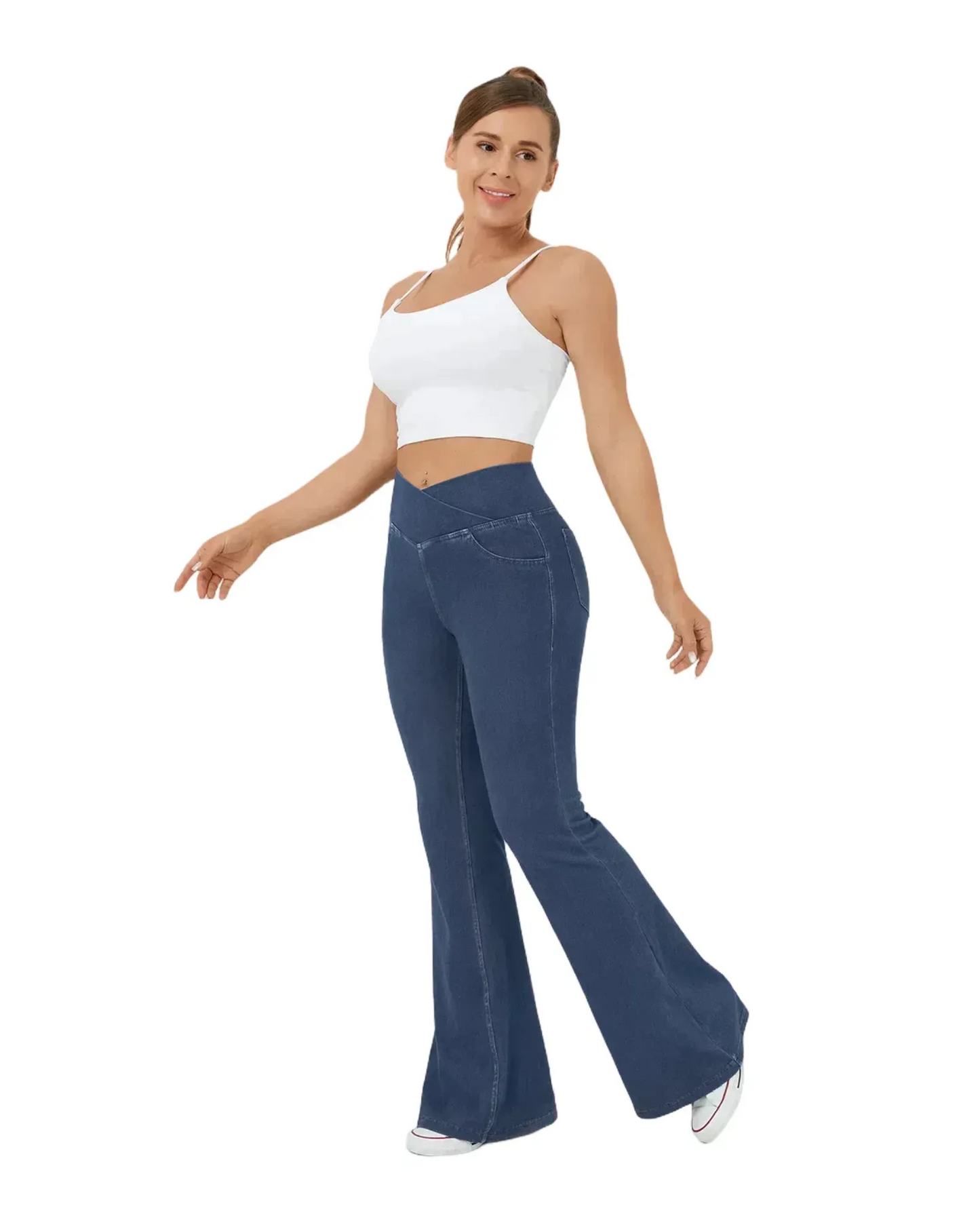 WILHELM | Damen Jeans mit ausgestelltem Bein und bequemem Sitz