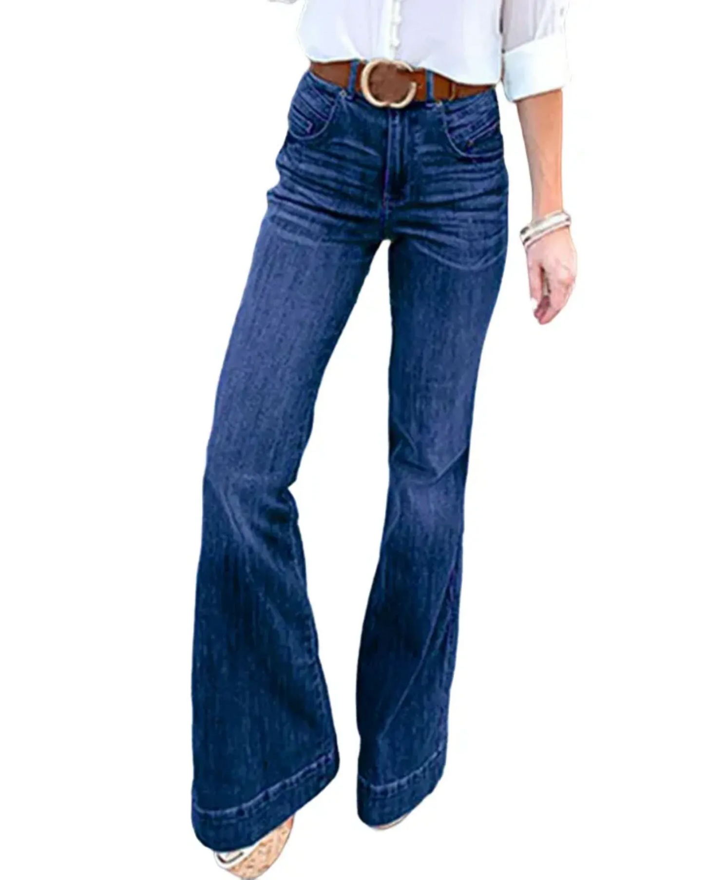 WILHELM | Damen Jeans im Vintage-Stil mit geradem Schnitt für Freizeit & Arbeit