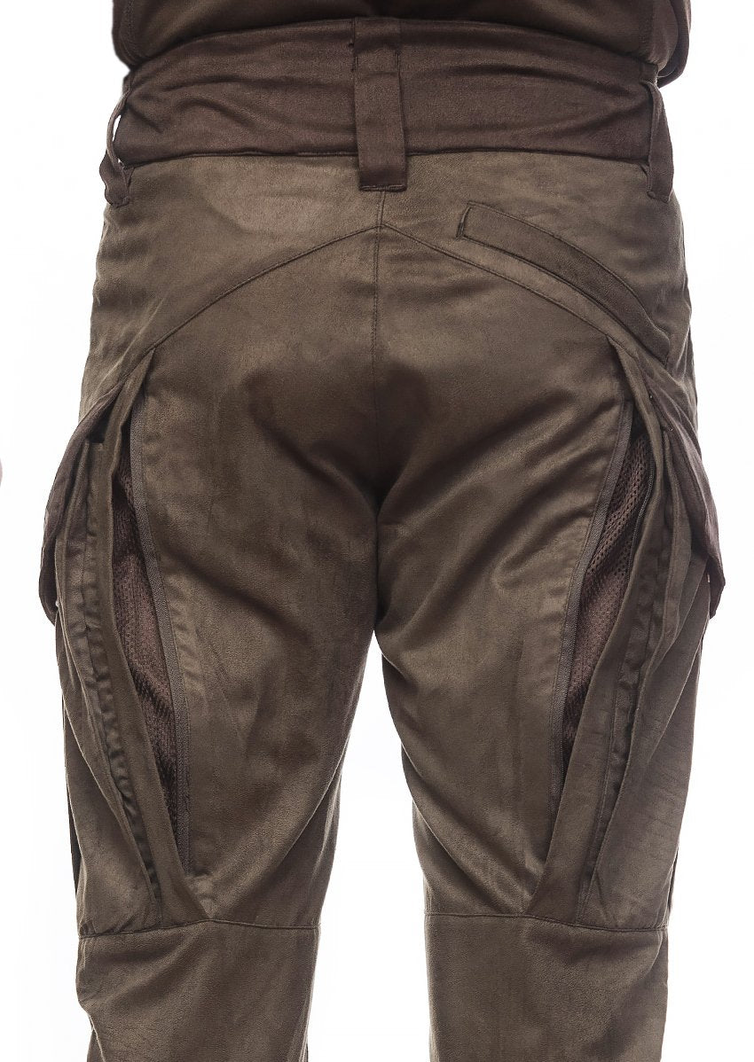 Herren Jagdhose geräuscharm wasserabweisend atmungsaktiv ergonomisch Cargotaschen Belüftung leicht