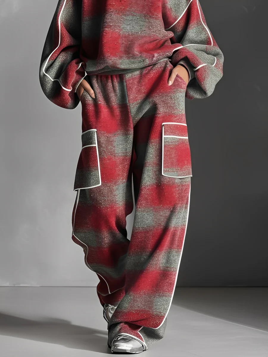 Herren Zweiteiliges Lounge-Set Regular Fit Oversized Texturiert Baumwollmischung Komfort Alltag Freizeit Modern