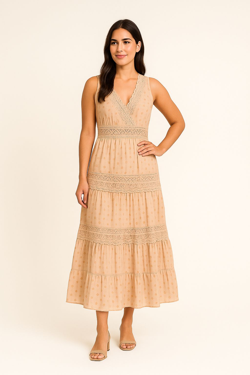 WILHELM | Festliches Damen Boho Maxikleid luftig & leicht