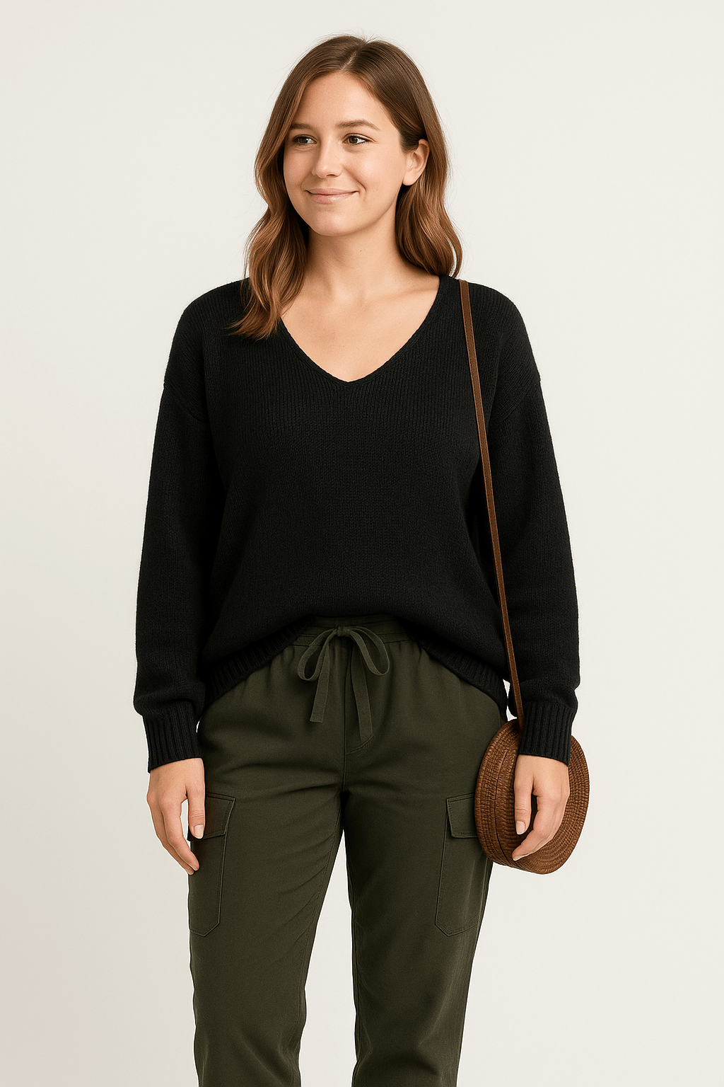 WILHELM | Damen Lockerer Strickpullover mit elegantem Schnitt