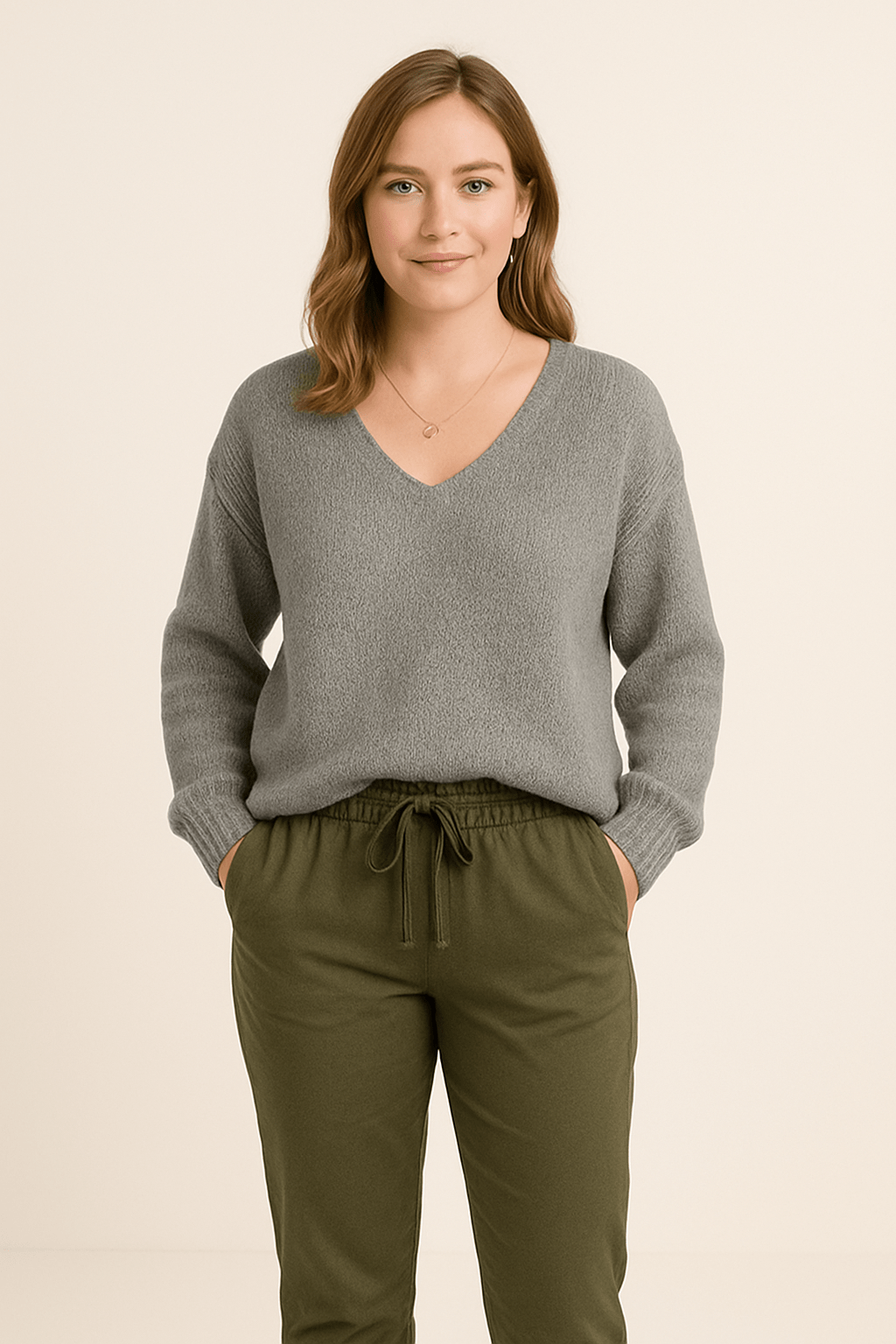 WILHELM | Damen Lockerer Strickpullover mit elegantem Schnitt