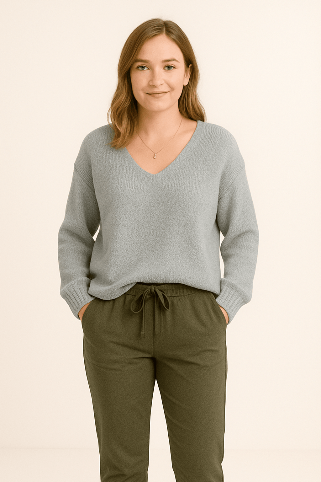 WILHELM | Damen Lockerer Strickpullover mit elegantem Schnitt