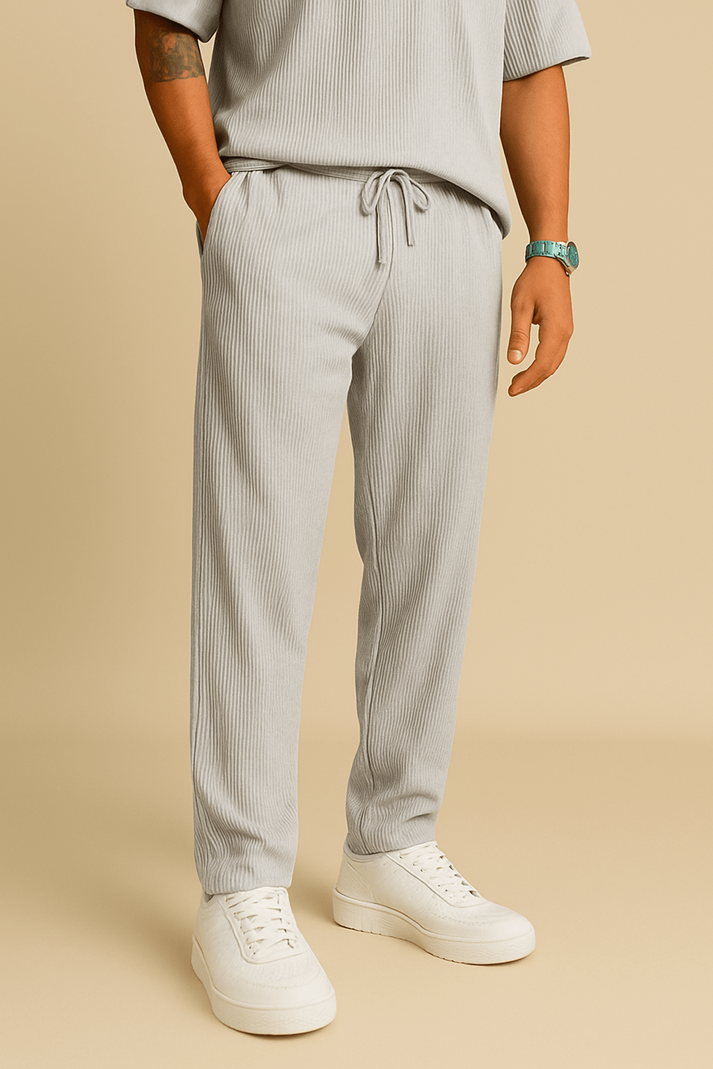 WILHELM | Herren Sommer Cordhose mit weitem Schnitt