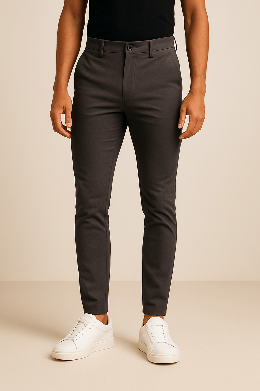 WILHELM | Herren Hose John Slim Fit mit klarer Linie für Alltag und Büro