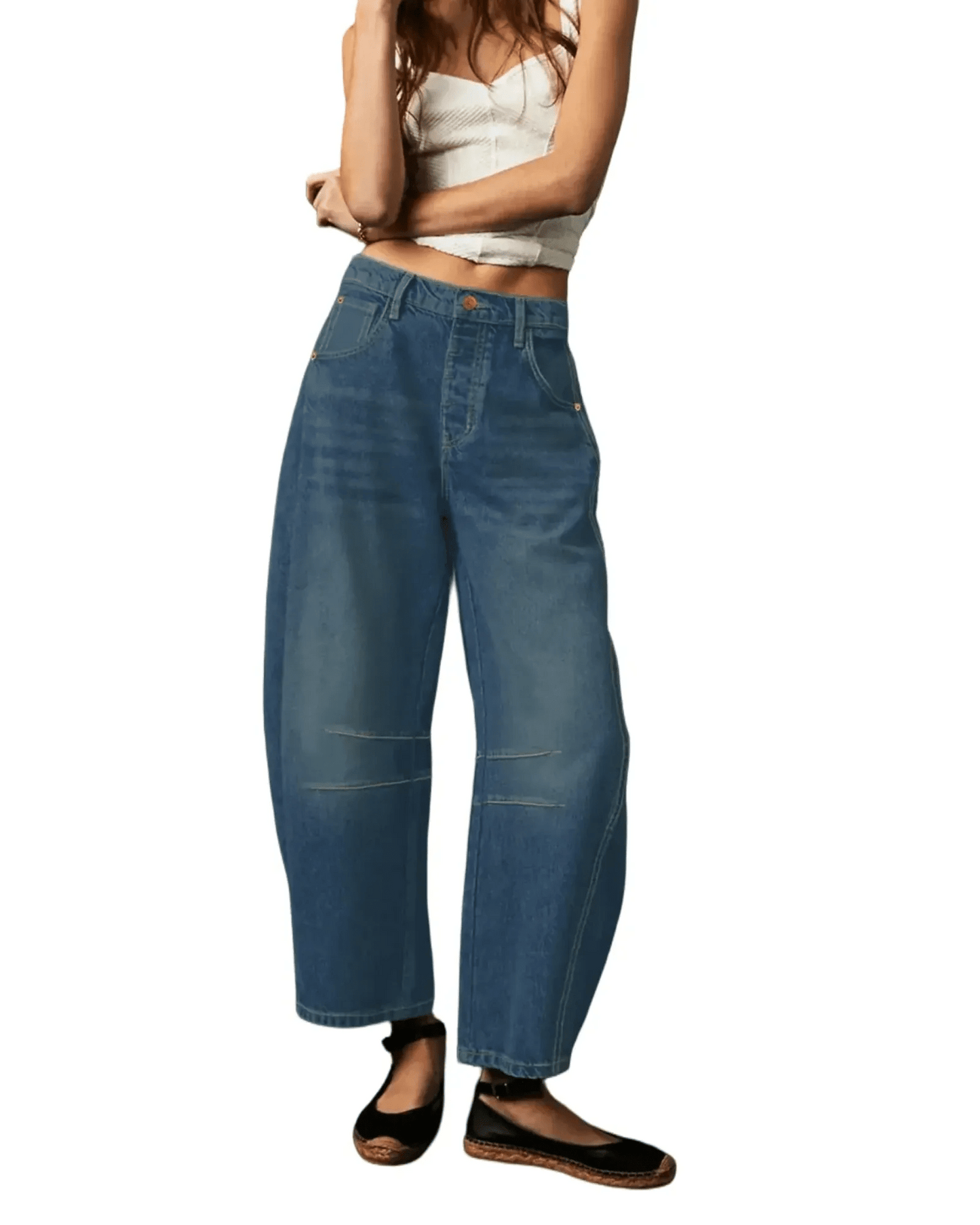 WILHELM | Damen Jeans mit lockerer Passform und atmungsaktivem Stoff für Sommer & Freizeit