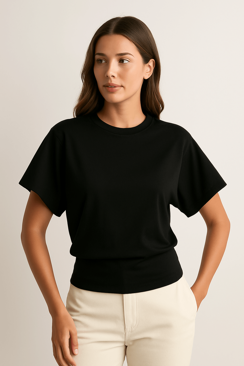 WILHELM | Damen T-Shirt weit geschnitten und luftig für Sommer & Freizeit